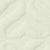 Cream Tone-on-Tone Jacquard, Polyester — texture
