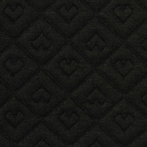 Black Hearts Jacquard, Polyester, 305 gsm