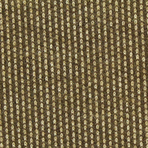Brown Vertical-Stripe Interlock Knit, Poly-Viscose