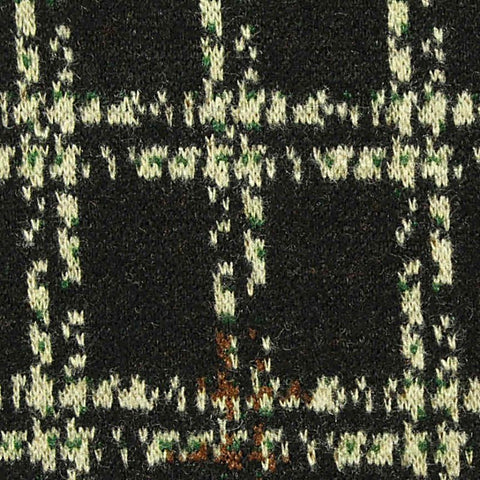 Dark Grey Plaid Jacquard, Polyester, 390 gsm