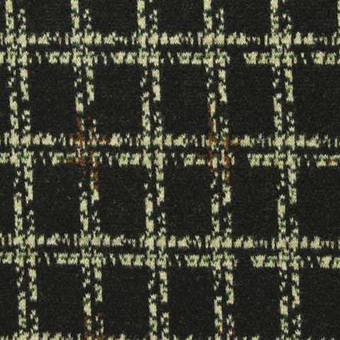 Dark Grey Plaid Jacquard, Polyester, 390 gsm