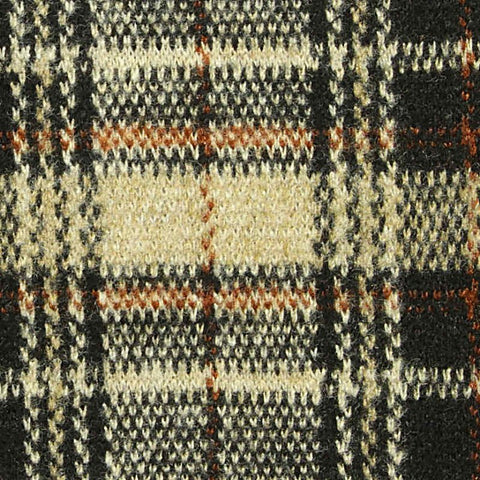 Beige Plaid Jacquard, Poly-Viscose, 392 gsm