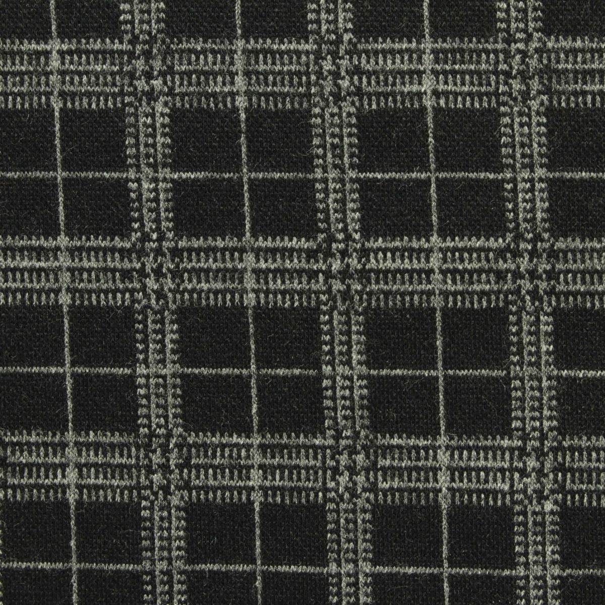 Grey Plaid Jacquard, Poly-Viscose, 426 gsm