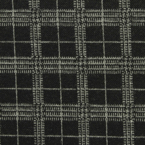 Grey Plaid Jacquard, Poly-Viscose, 426 gsm