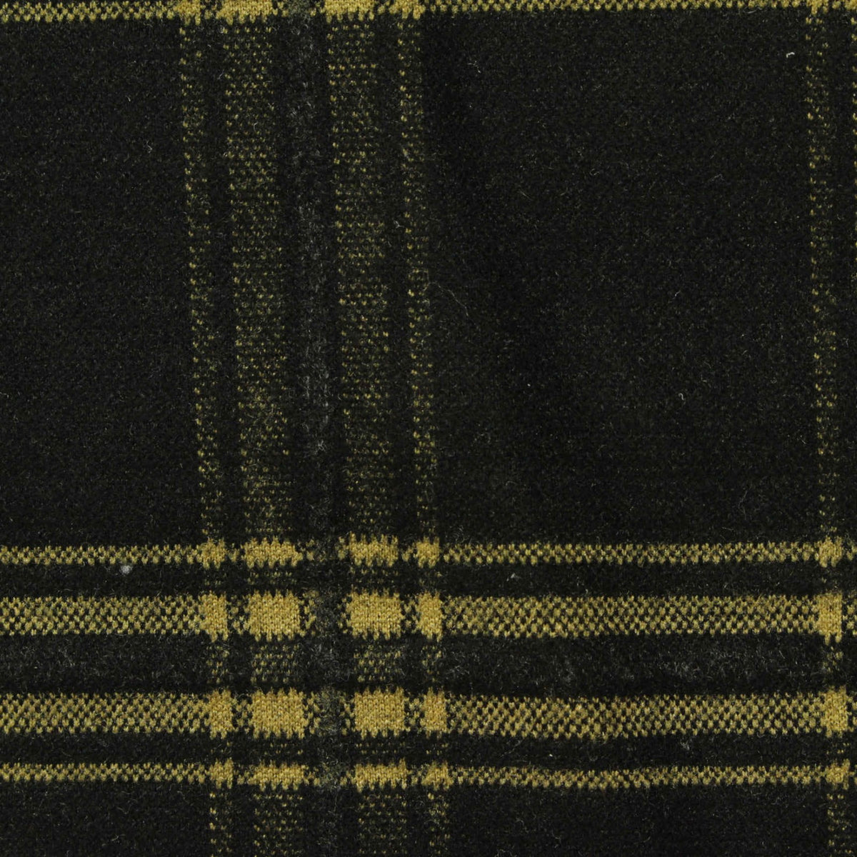 Black Plaid Jacquard, Viscose-Poly, 429 gsm