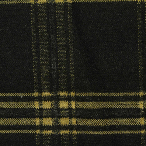 Black Plaid Jacquard, Viscose-Poly, 429 gsm