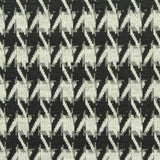 Black Houndstooth Jacquard, Poly-Viscose