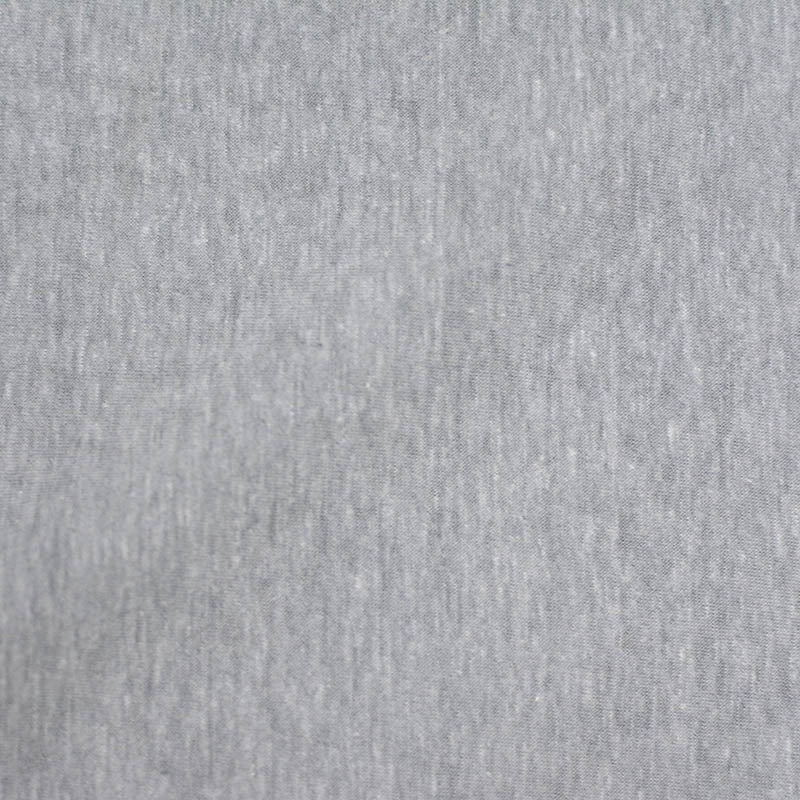 Light Grey Marl Jersey Knit, Poly-Cotton, 139 gsm