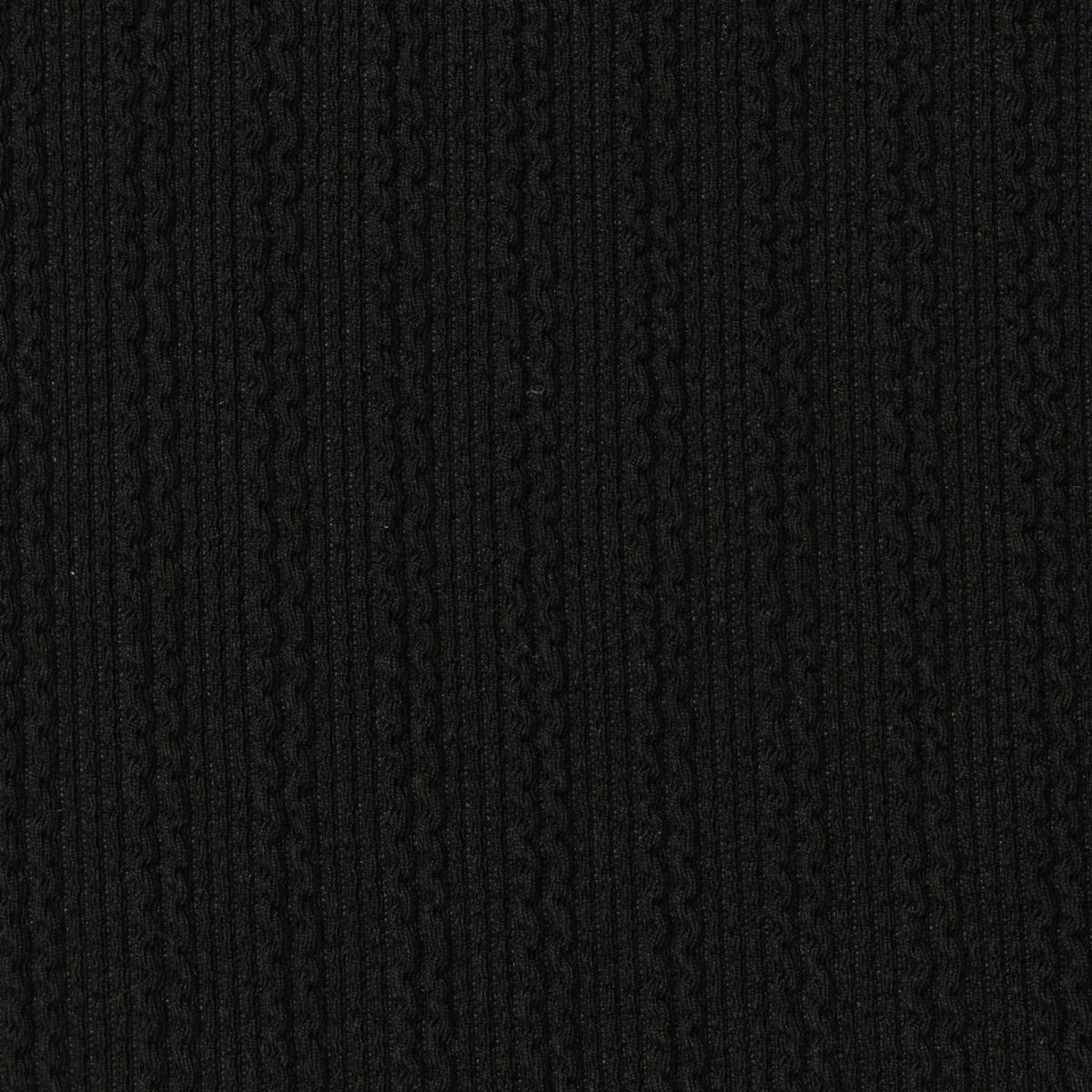 Black Rib Knit, Polyester