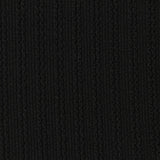 Polyester Stretch Rib Knit Fabric, 283 gsm, 165 cm — Black
