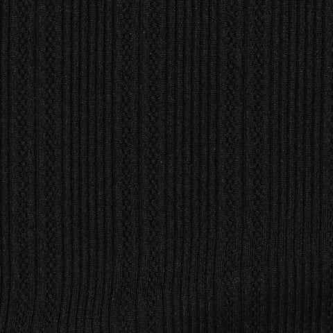 Black Diamond Rib Knit