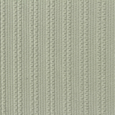 Light Green Tone-on-Tone Rib Knit, Polyester, 305 gsm