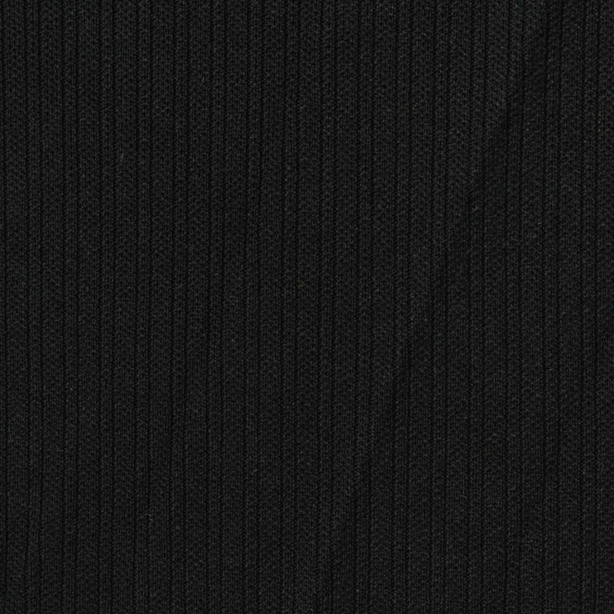 Polyester Stretch Rib Knit Fabric, 327 gsm, 165 cm — Black
