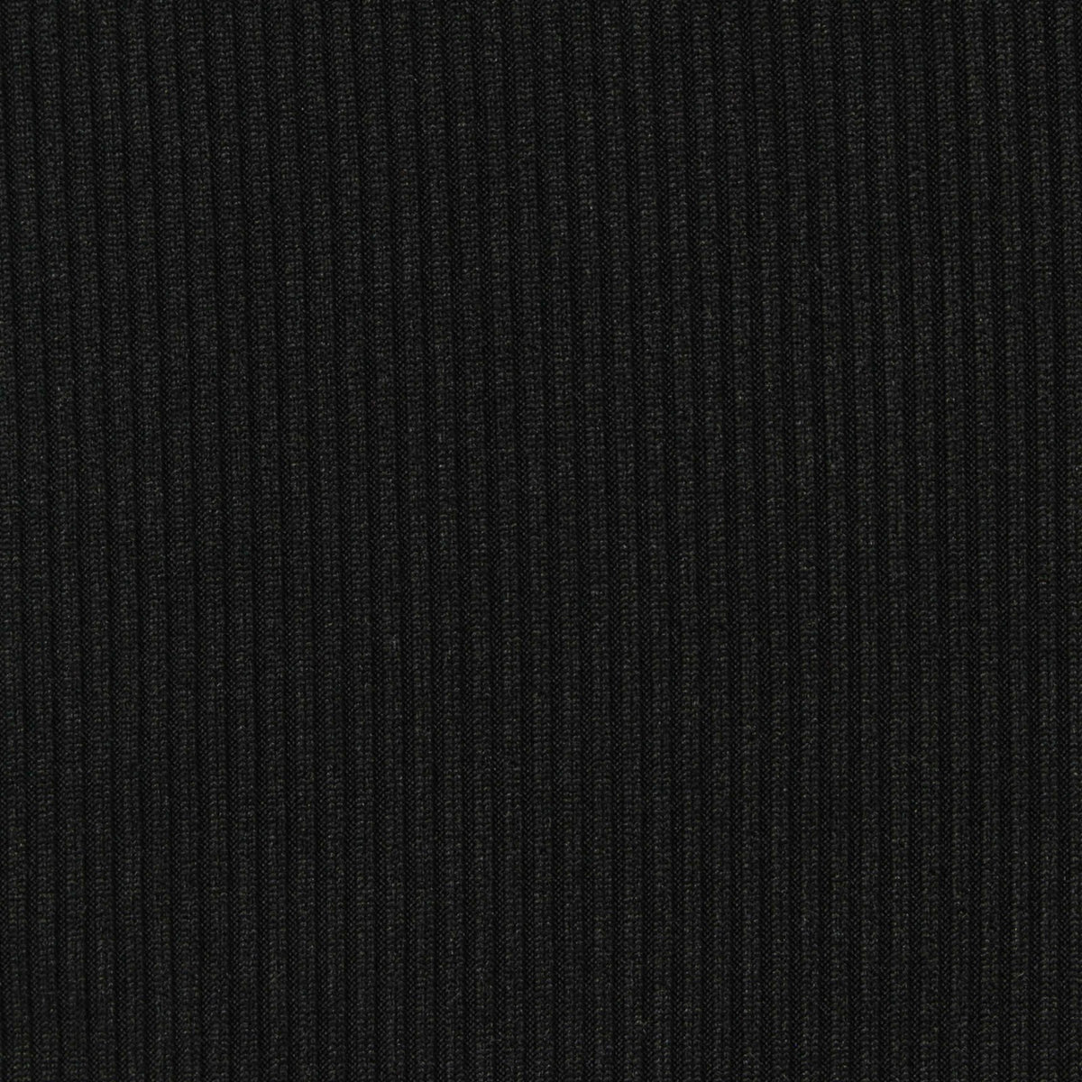Polyester Stretch Rib Knit Fabric, 220 gsm, 165 cm — Black, ref EF-246865