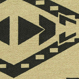 Black Geometric Bengaline, Viscose-Nylon — texture
