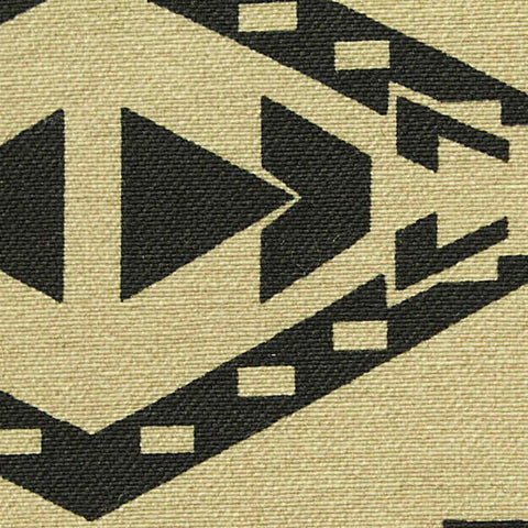 Black Geometric Bengaline, Viscose-Nylon, 270 gsm