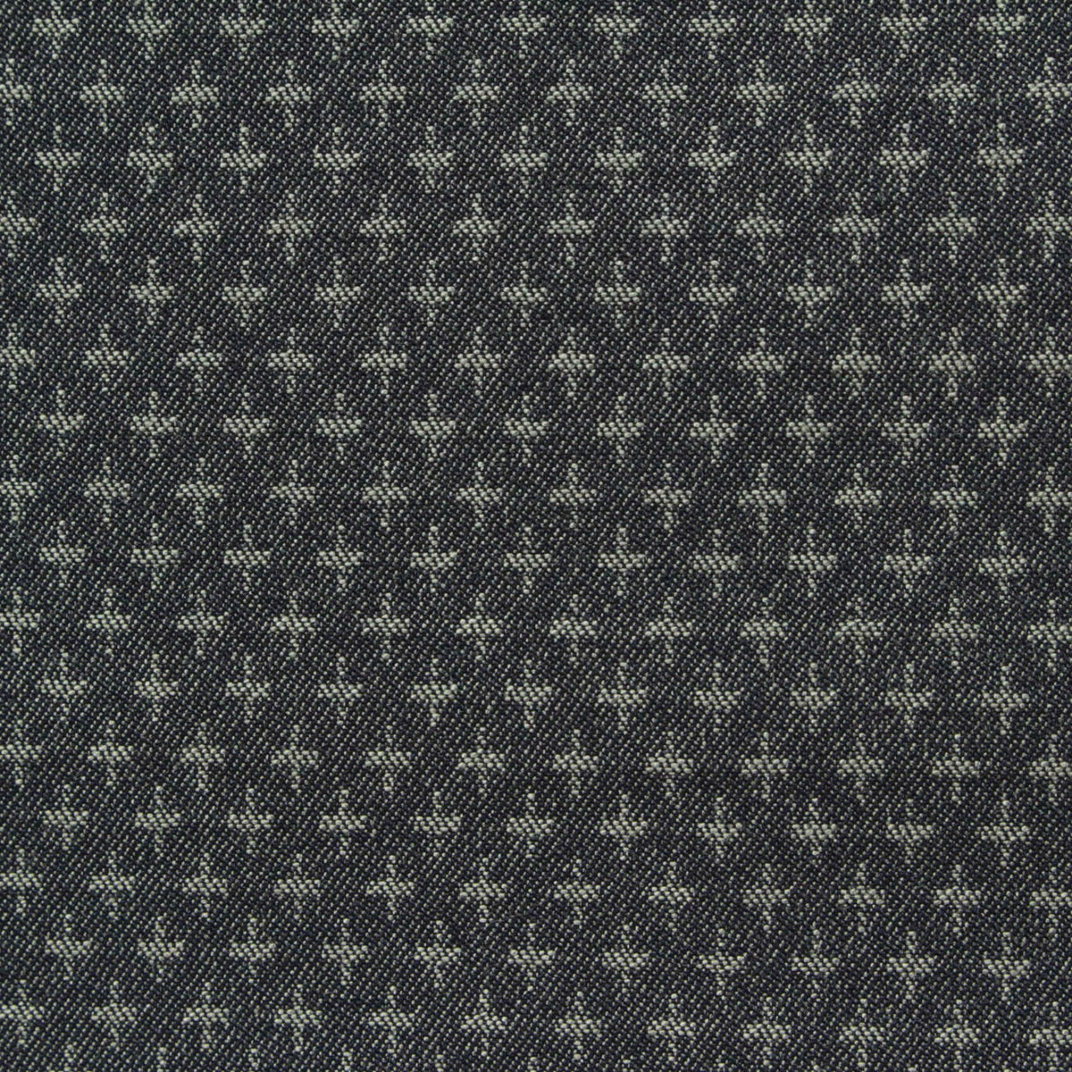 Jacquard Viscose Nylon Stretch Bengaline Fabric, 257 gsm, 150 cm — Navy