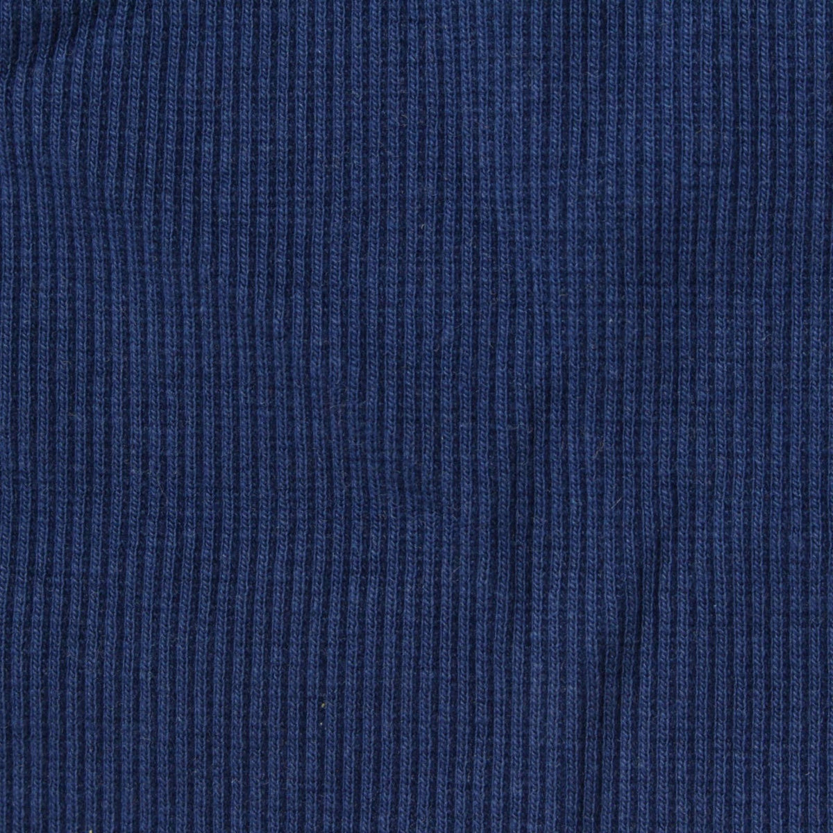 Cotton Polyester Stretch Rib Knit Fabric, 400 gsm, 130 cm — Navy
