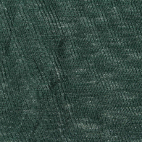Dark Green Marl Jersey Knit, Cotton-Poly, 190 gsm