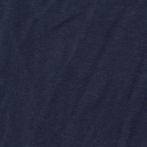 Cotton Stretch Jersey Knit Fabric, 238 gsm, 185 cm — Navy