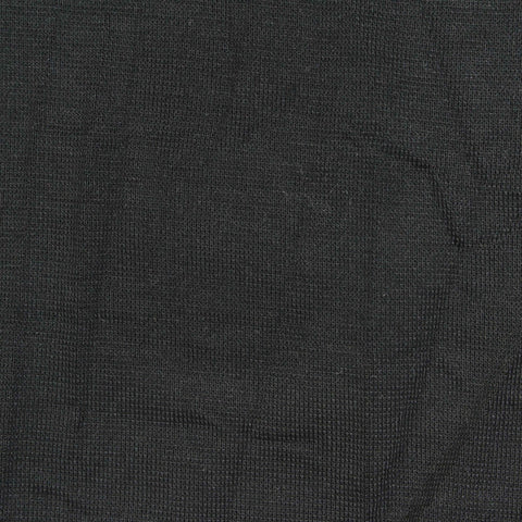 Polyester Acrylic Blend Stretch Jersey Knit Fabric, 140 gsm, 185 cm — Black