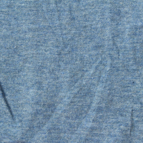 Blue Marl Jersey Knit, Cotton-Poly, 165 gsm