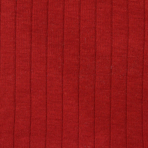 100% Cotton Rib Knit Fabric, 225 gsm, 175 cm — Red