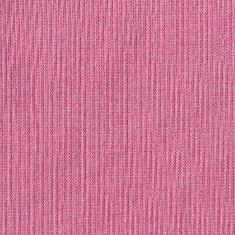 Cotton Polyester Stretch Rib Knit Fabric, 280 gsm, 110 cm — Pink, ref EF-246959