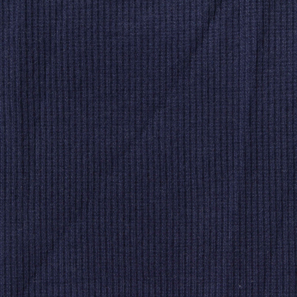 Navy Rib Knit, Cotton-Poly