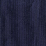 Cotton Polyester Stretch Rib Knit Fabric, 280 gsm, 110 cm — Navy