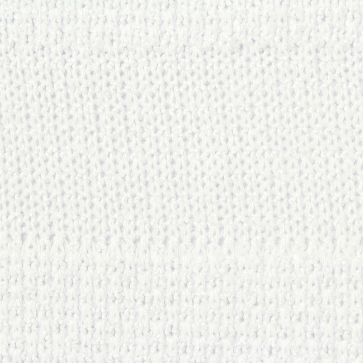 Jacquard Polyester Stretch Chunky Knit Fabric, 340 gsm, 125 cm — White