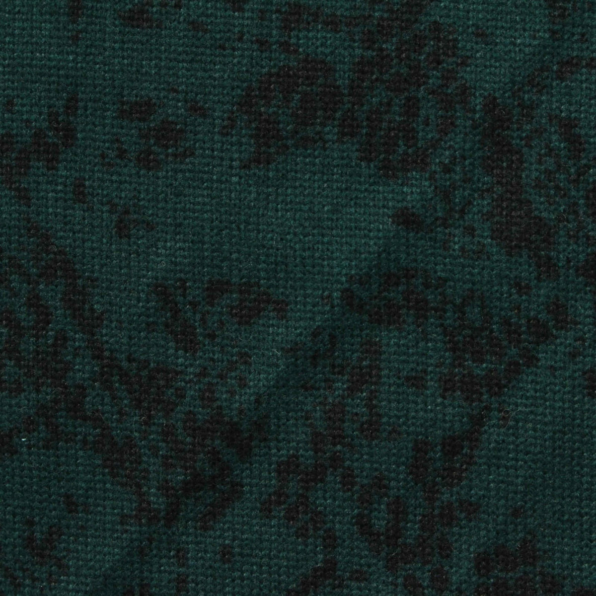 Black Abstract Chunky Knit, Polyester, 269 gsm