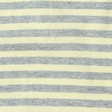 Cream Horizontal-Stripe Jersey Knit, Cotton