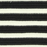 Black Horizontal-Stripe Knit, Poly-Viscose — texture