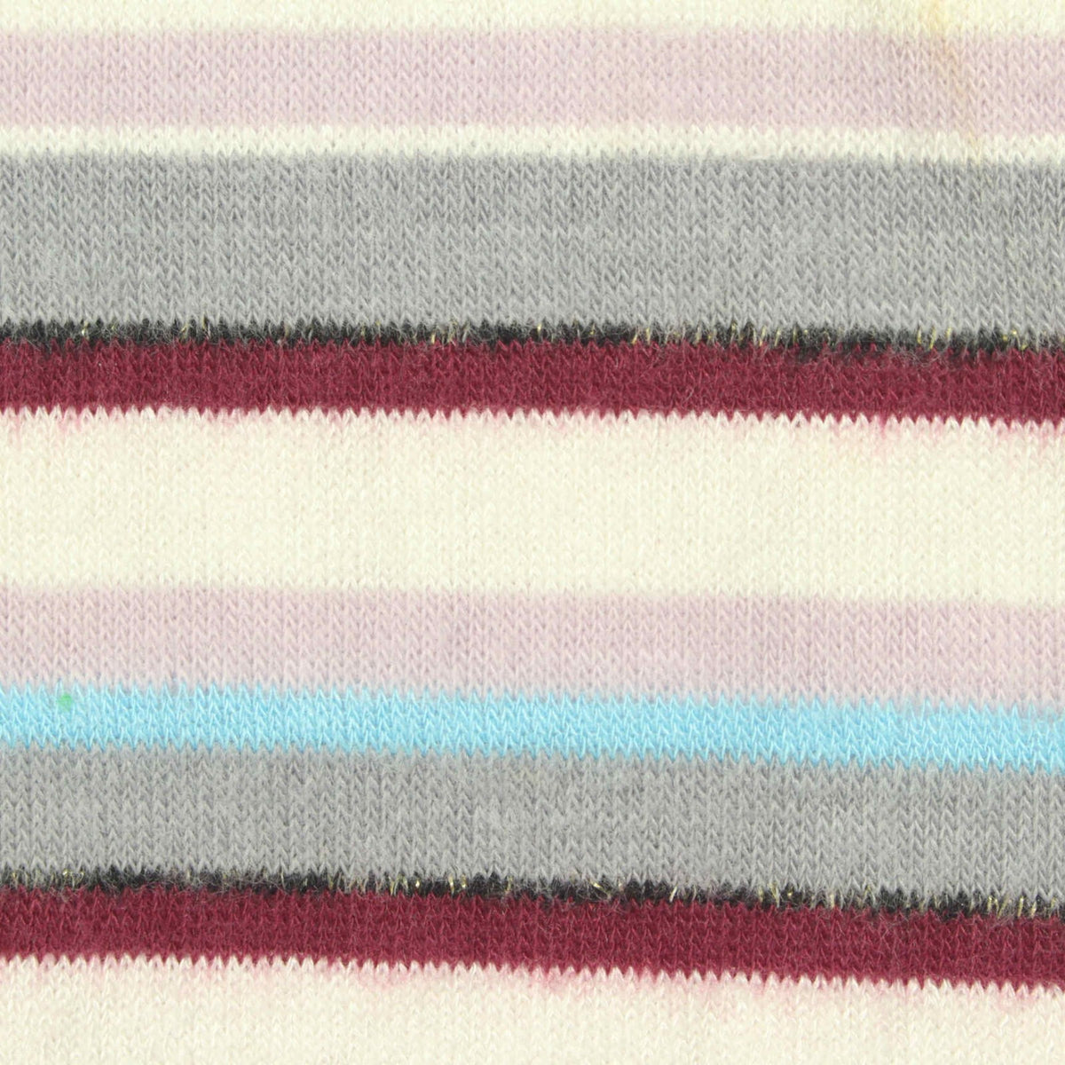 Off-White Horizontal-Stripe Chunky Knit, Poly-Viscose