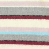 Off-White Horizontal-Stripe Chunky Knit, Poly-Viscose
