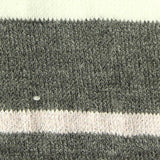 Grey Horizontal-Stripe Jersey Knit, Poly-Cotton — texture