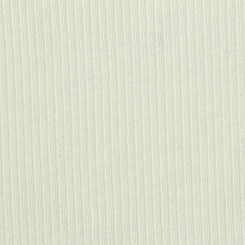 Cotton Polyester Rib Knit Fabric, 228 gsm — White