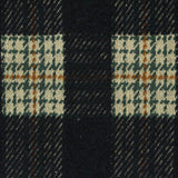 Dark Green Plaid Interlock Knit, Polyester