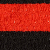 Black Horizontal-Stripe Warp Knit, Polyester — texture