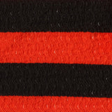 Black Horizontal-Stripe Warp Knit, Polyester