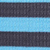 Blue Horizontal-Stripe Warp Knit, Polyester