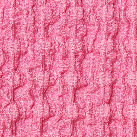 Jacquard Polyester Stretch Crepe Fabric, 170 gsm, 130 cm — Pink