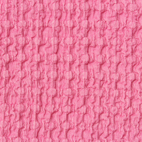 Jacquard Polyester Stretch Crepe Fabric, 170 gsm, 130 cm — Pink