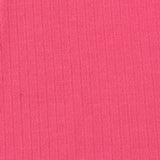 Polyester Cotton Rib Knit Fabric, 180 gsm, 163 cm — Pink