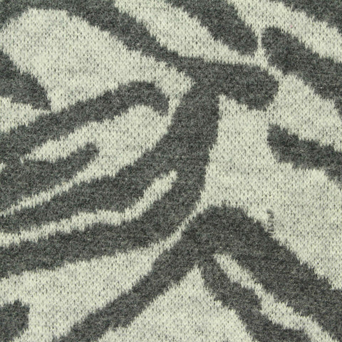 Jacquard Cotton Polyester Interlock Knit Fabric, 230 gsm, 170 cm — White