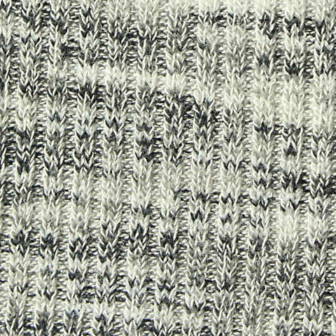 Black Marl Rib Knit, Viscose-Poly, 239 gsm
