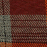 Red-Brown Plaid Interlock Knit, Poly-Viscose