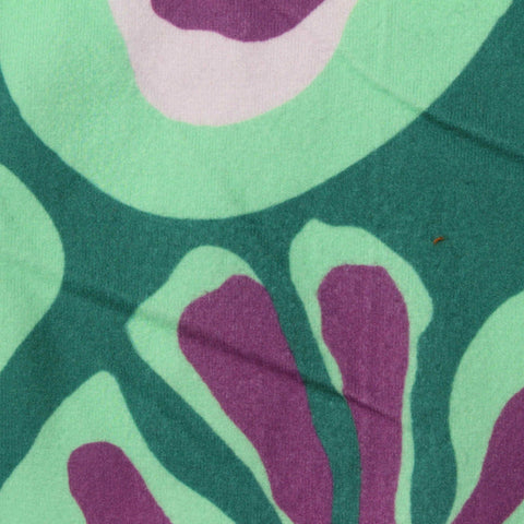 Green Abstract Milk Silk Knit, Polyester, 165 gsm