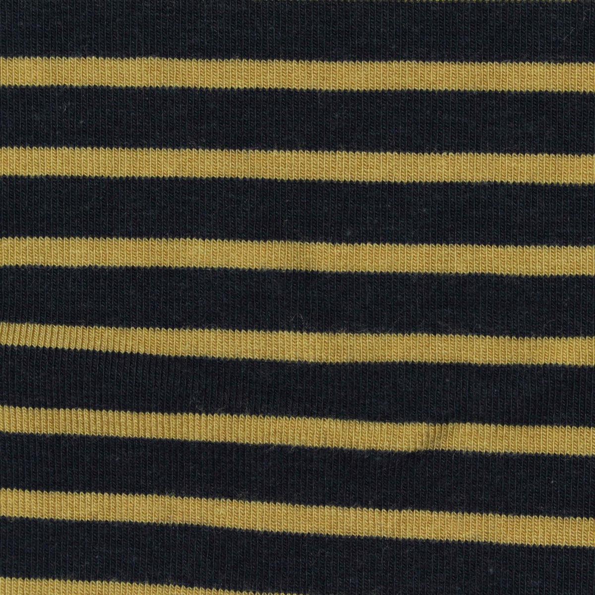 Dark Blue Stripes Knit, Viscose-Cotton